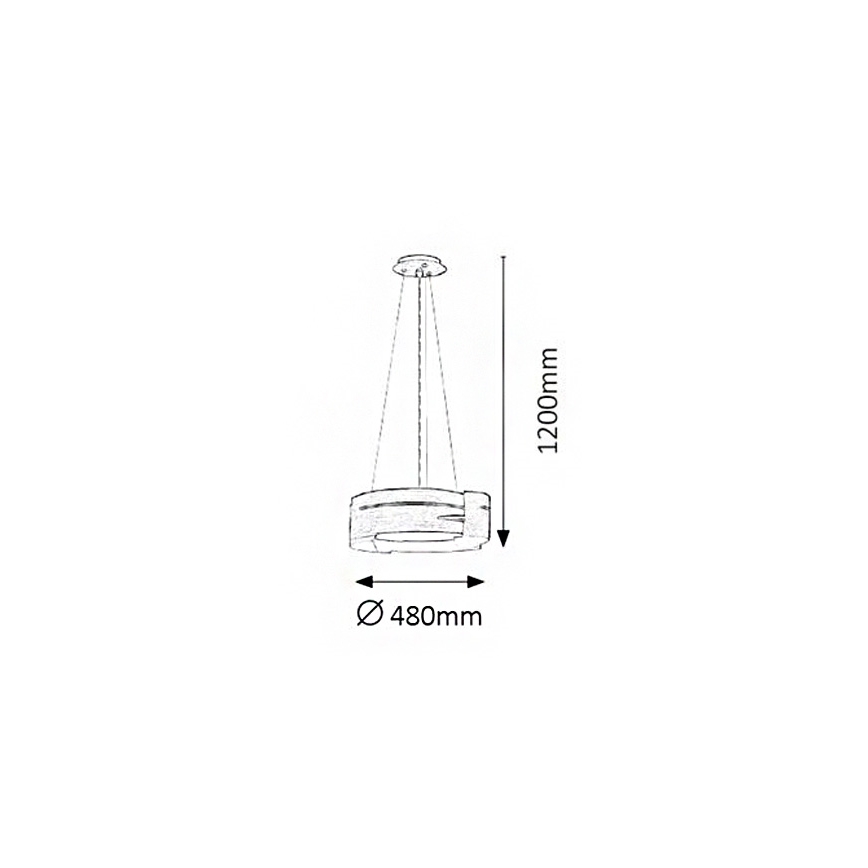 Rabalux 2245 - Lühter BERBERA 3xE27/60W/230V pöök