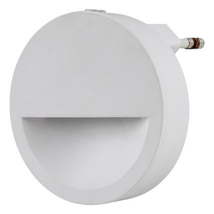 Rabalux - LED Öövalgusti hämardusanduriga LED/0,5W/230V 3000K d. 65 mm