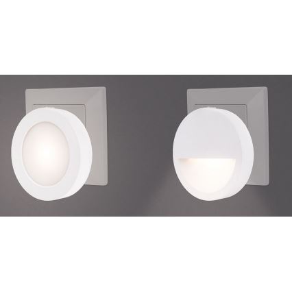 Rabalux - LED Öövalgusti hämardusanduriga LED/0,5W/230V 3000K d. 65 mm