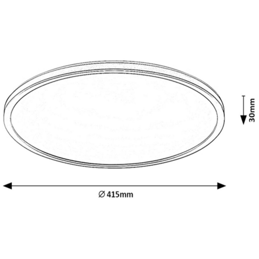 Rabalux - LED RGB hämardatav laelamp LED/22W/230V Wi-Fi Tuya + kaugjuhtimispult, läbimõõt 41,5 cm