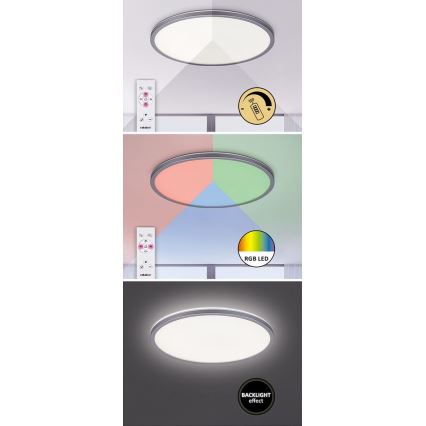 Rabalux - LED RGB hämardatav laevalgusti LED/22W/230V Tuya Wi‑Fi + kaugjuhtimispult 42x42 cm