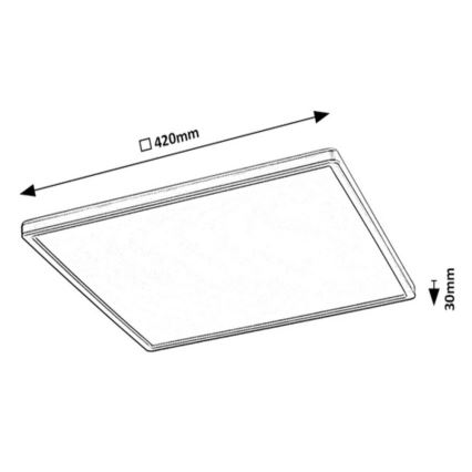 Rabalux - RGB LED Hämardatav laevalgusti LED/22W/230V Wi-Fi + kaugjuhtimispult