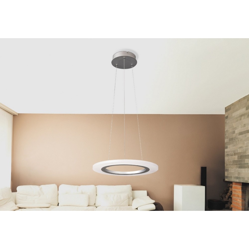 Rabalux 2428 - LED-lühter ADRIENNE LED/20W/230V hõbe