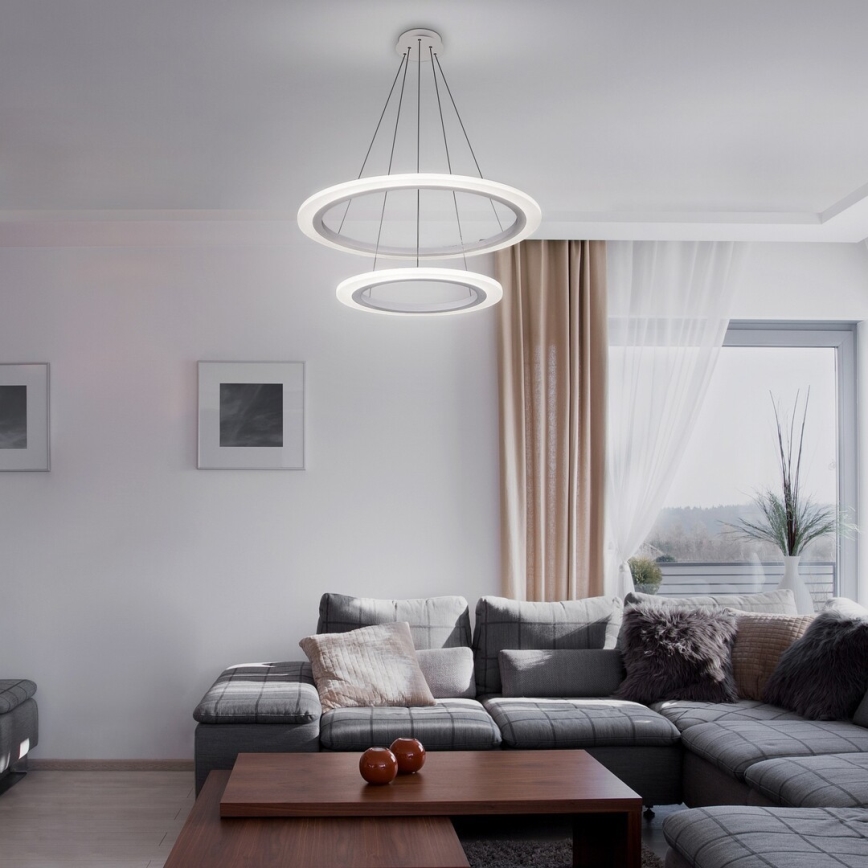 Rabalux 2429 - LED-lühter ADRIENNE LED/62W/230V hõbe