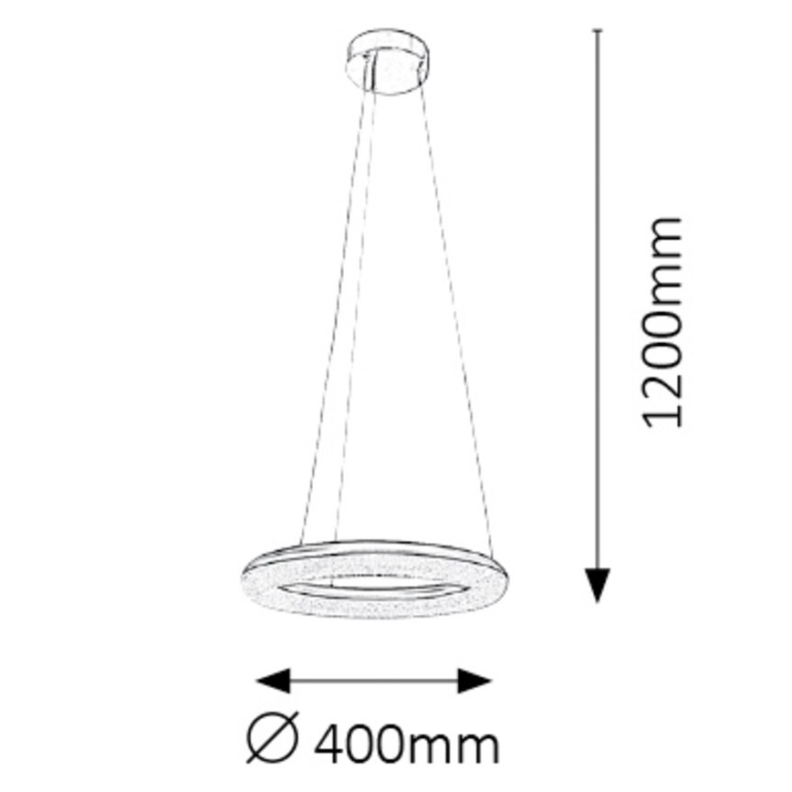Rabalux - LED Hämardatav lühter LED/24W/230V + pult