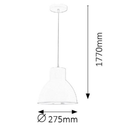 Rabalux - Lühter 1xE27/60W/230V must