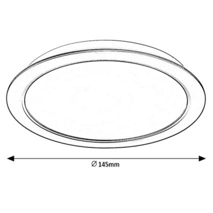 Rabalux - LED Süvistatav valgusti LED/12W/230V d. 14,5 cm