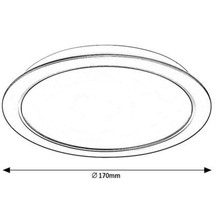 Rabalux - LED Süvistatav valgusti LED/17W/230V d. 17 cm
