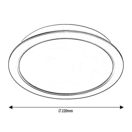 Rabalux - LED Süvistatav valgusti LED/24W/230V d. 22 cm