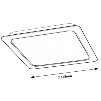 Rabalux - LED Süvistatav valgusti LED/12W/230V 14,5x14,5 cm