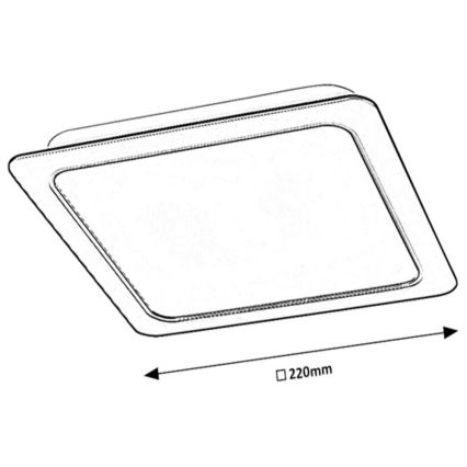 Rabalux - LED Süvistatav valgusti LED/24W/230V 22x22 cm