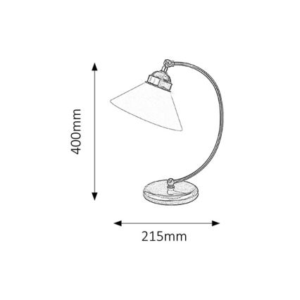 Rabalux 2702 - laualamp MARIAN 1xE27/60W/230V
