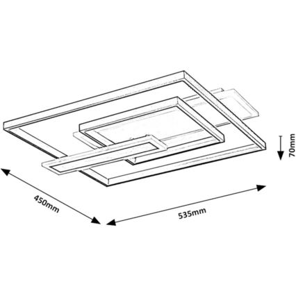 Rabalux - LED laelamp LED/50W/230V 43x53,5 cm