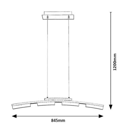 Rabalux  - LED Hämardatav lühter LED/20W/230V