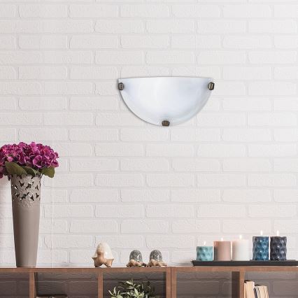 Rabalux - Seinavalgusti 1xE27/60W/230V alabasterklaas