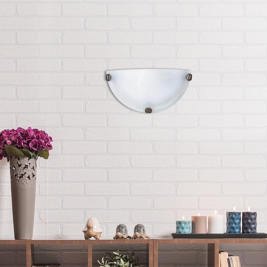 Rabalux - Seinavalgusti 1xE27/60W/230V alabasterklaas