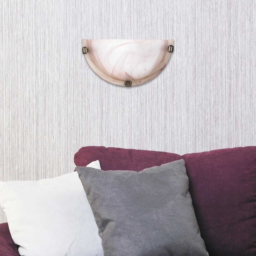 Rabalux - seinavalgusti 1xE27/60W/230V alabasterklaas