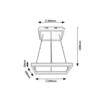 Rabalux - LED Lühter LED/60W/230V