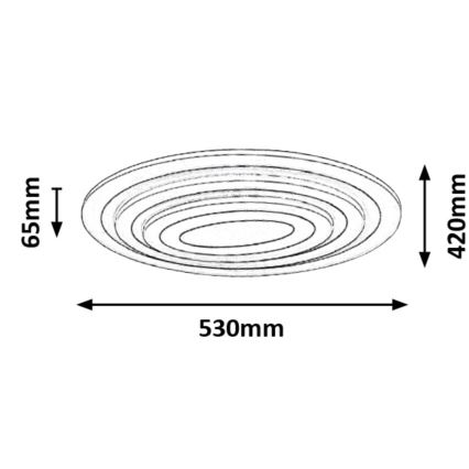 Rabalux - LED hämardatav laelamp LED/41W/230V + kaugjuhtimispult, läbimõõt 53 cm