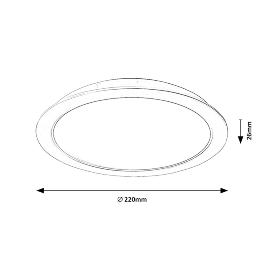 Rabalux - LED Laevalgusti LED/24W/230V d. 22 cm
