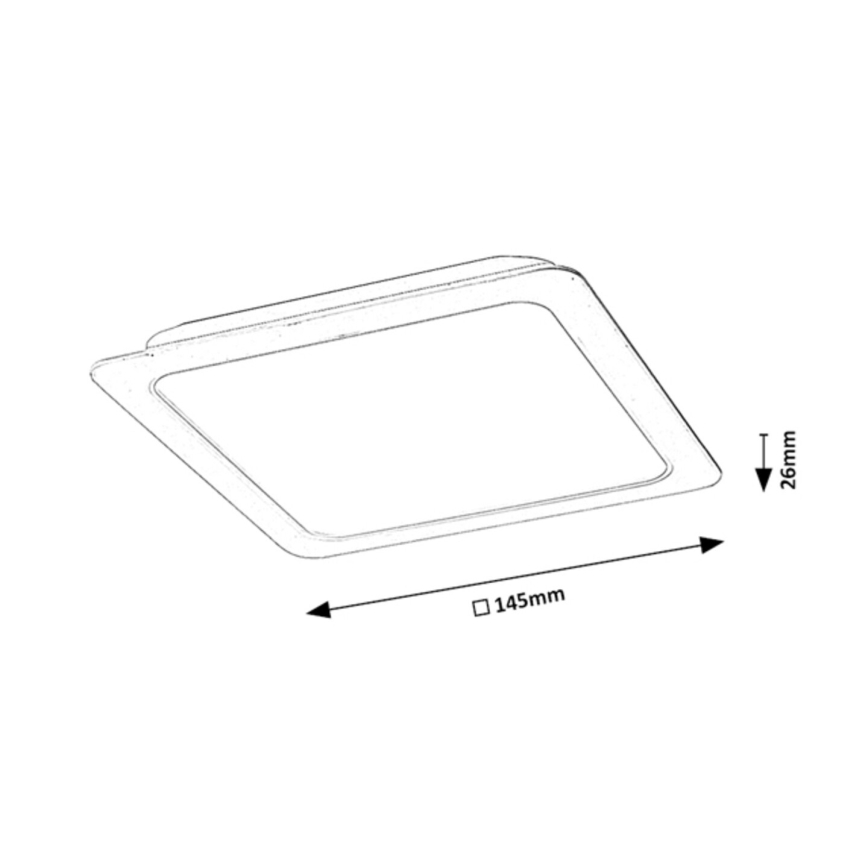 Rabalux - LED  Süvistatav valgusti LED/12W/230V 14,5x14,5 cm