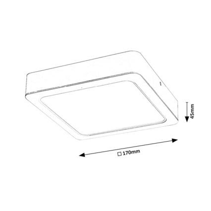 Rabalux - LED Laevalgusti LED/18W/230V 17 cm