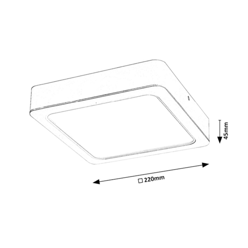 Rabalux - LED Laevalgusti LED/24W/230V 22x22 cm