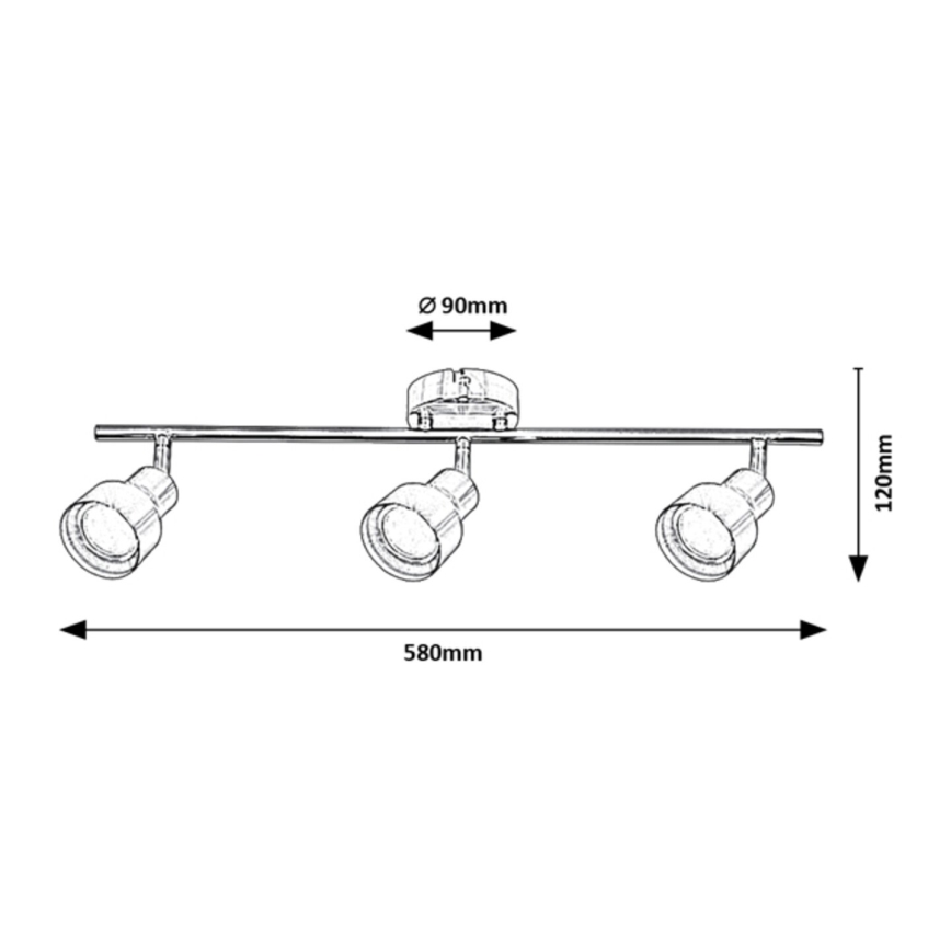 Rabalux - Kohtvalgusti 3xGU10/50W/230V