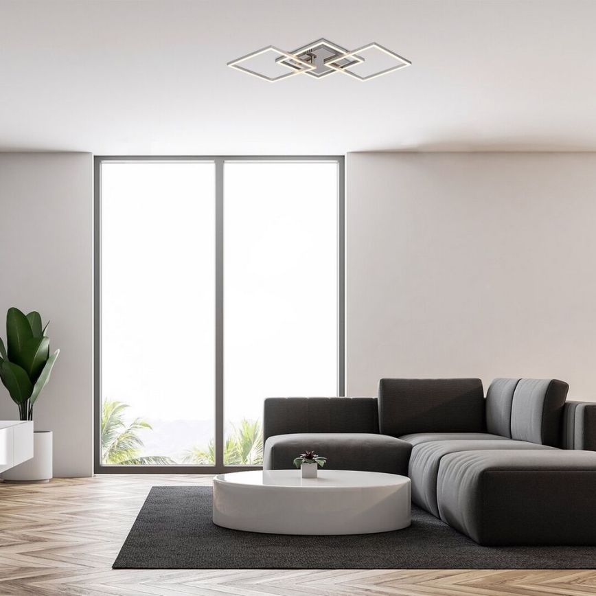 Rabalux - LED Pinnale kinnitatav lühter LED/43W/230V läikiv kroom 37x76,5 cm