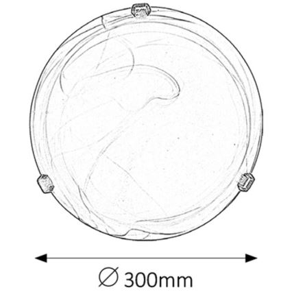 Rabalux - laelamp 1xE27/60W/230V alabasterklaasist