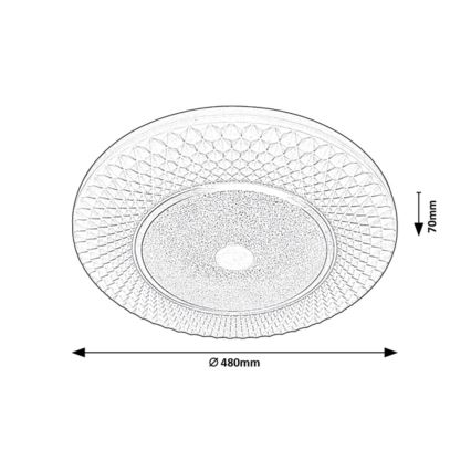 Rabalux - LED Hämardatav laevalgusti LED/72W/230V 3000-6500K + pult