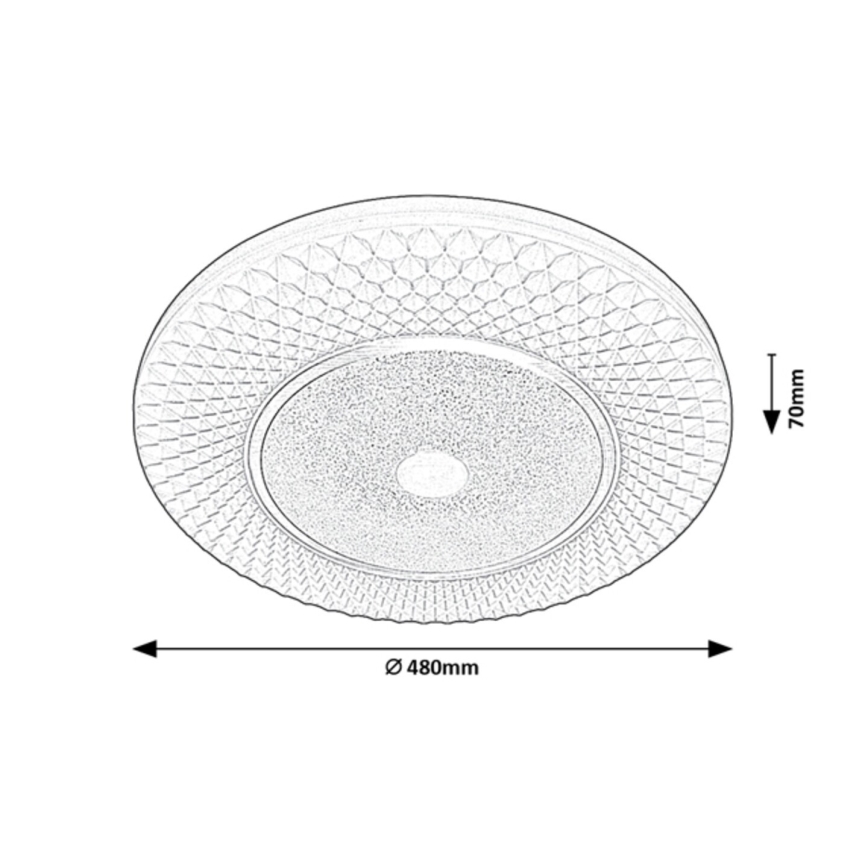 Rabalux - LED Hämardatav laevalgusti LED/72W/230V 3000-6500K + pult