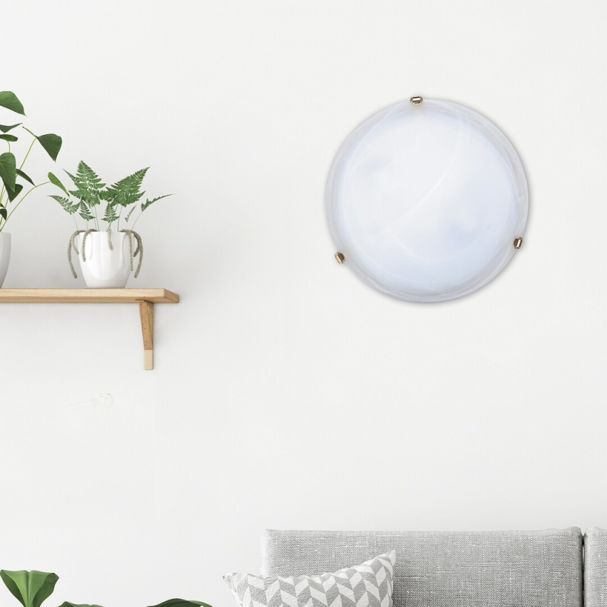 Rabalux - Laevalgusti 2xE27/60W/230V alabasterklaasist