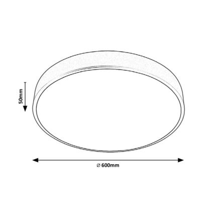 Rabalux - LED Hämardatav laevalgusti LED/60W/230V 60 cm + kaugjuhtimispult