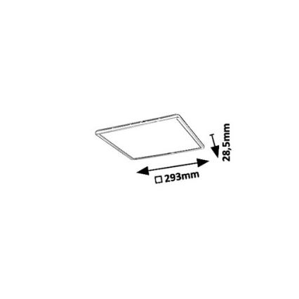 Rabalux 3429 - LED Laevalgusti PAVEL LED/18W/230V