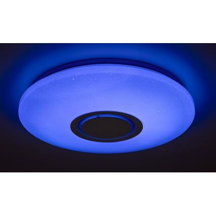 Rabalux - LED RGB hämardatav laelamp kõlariga, LED/24W/230V, Wi-Fi Tuya, kaugjuhtimispultiga, Ø 40 cm