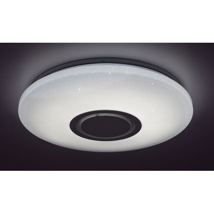 Rabalux - LED RGB hämardatav laelamp kõlariga, LED/24W/230V, Wi-Fi Tuya, kaugjuhtimispultiga, Ø 40 cm
