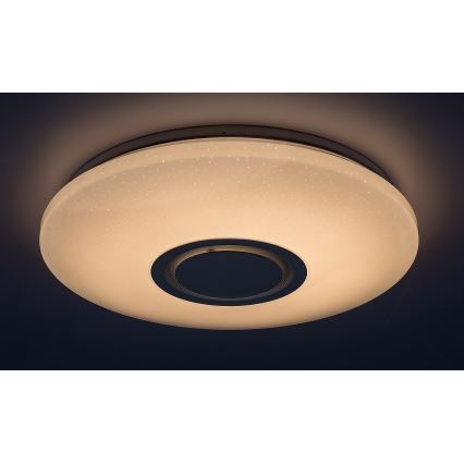 Rabalux - LED RGB hämardatav laelamp kõlariga, LED/24W/230V, Wi-Fi Tuya, kaugjuhtimispultiga, Ø 40 cm