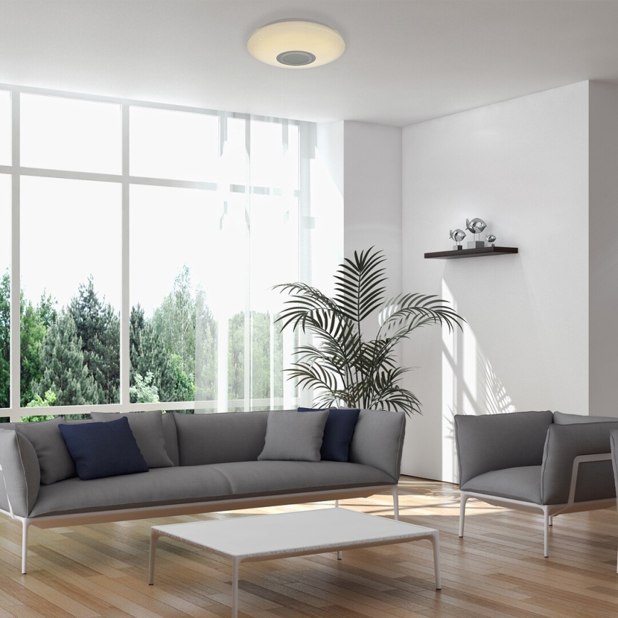 Rabalux - RGB LED Hämardatav laevalgusti kõlariga LED/24W/230V Wi-Fi + kaugjuhtimispult