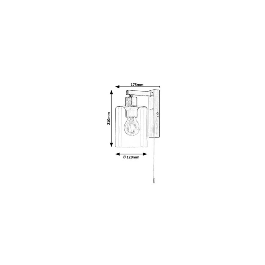 Rabalux - Seinavalgusti 1xE27/40W/230V