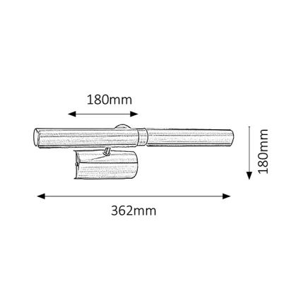 Rabalux - Pildivalgusti 2xE14/40W/230V