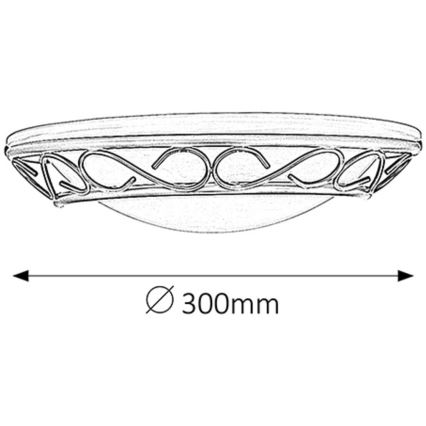 Rabalux 3721 - Seinavalgusti ATHEN 1xE14/60W/230V