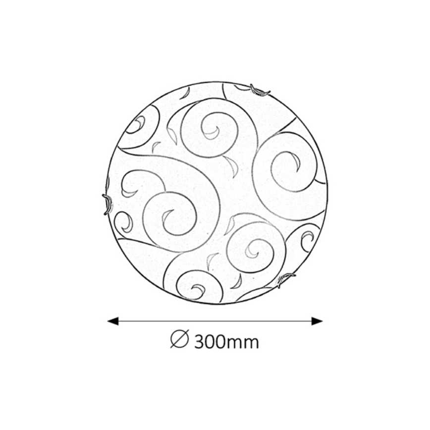 Rabalux 3852 - Seinavalgusti HARMONY LUX 1xE27/60W/230V