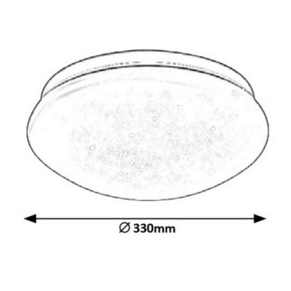 Rabalux - LED Laevalgusti LED/18W/230V d. 33 cm
