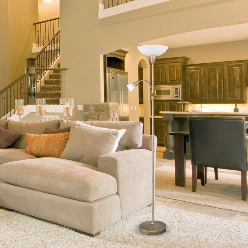 Rabalux - Põrandalamp 1xE27/60W+1xE14/40W