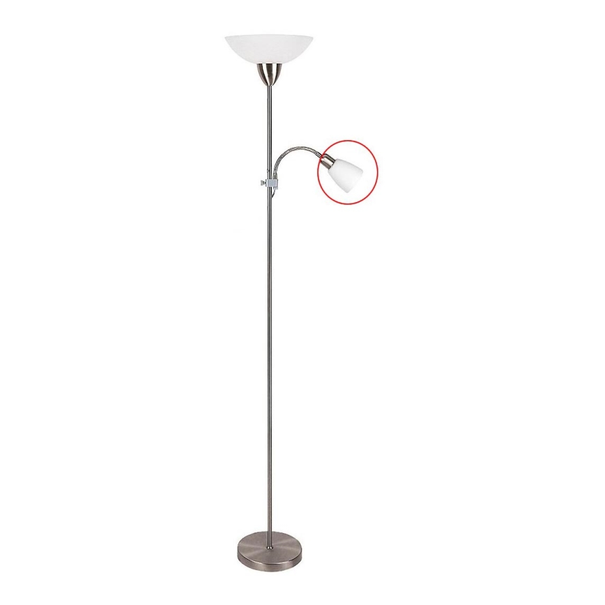 Rabalux 4067 - Asendusklaas põrandalambile DIANA E14 (väike) valge