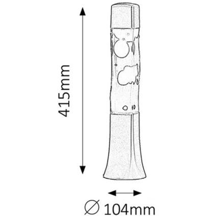 Rabalux - Laavalamp 1xE14/25W/230V