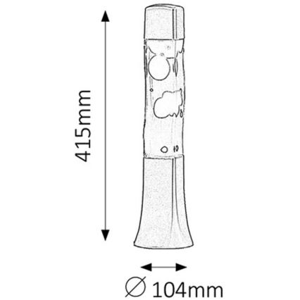 Rabalux - Laavalamp 1xE14/25W/230V