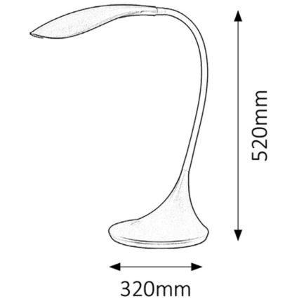 Rabalux - LED Hämardatav lamp 1xLED/4,5W/230V