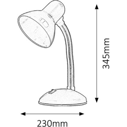 Rabalux - Laualamp 1xE27/40W/230V